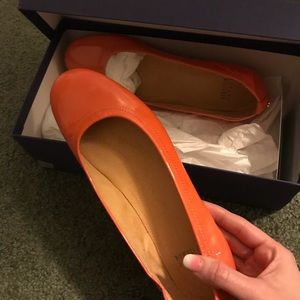 Orange flats